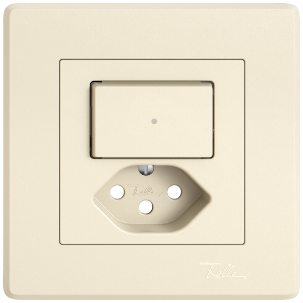 Kit di montaggio INC EDIZIO.liv SNAPFIX® p.combi.T13 c.1 tasto c.lente front.cr 