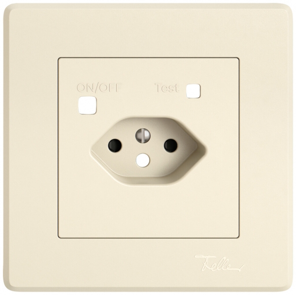 Kit di copertura EDIZIO.liv per prese correnti di guasto 96×96mm crema 