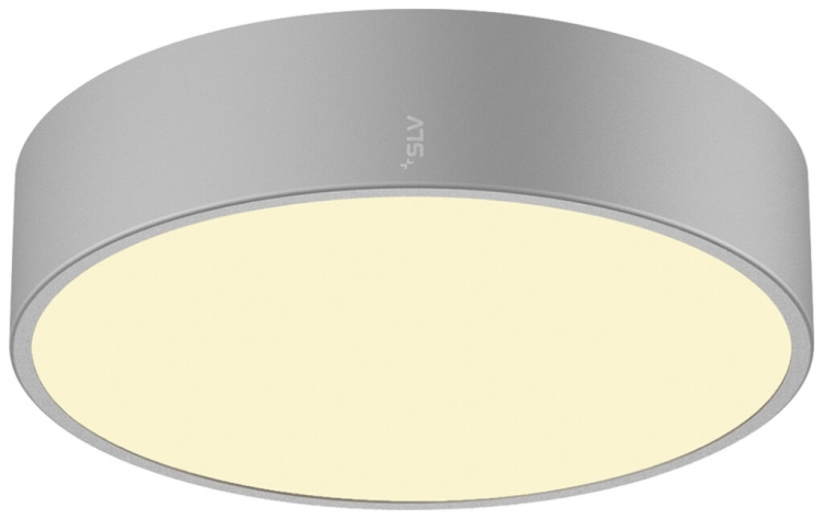 Plafonnier LED SLV MEDO 30 12W 1200lm 927/930/940 IP50 VAR Ø280mm gris 