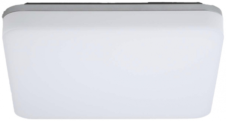 Plafonnier/applique LED SLICE SQUARE 10/18/24W 3000/4000K 2800lm IP54 HF argent 