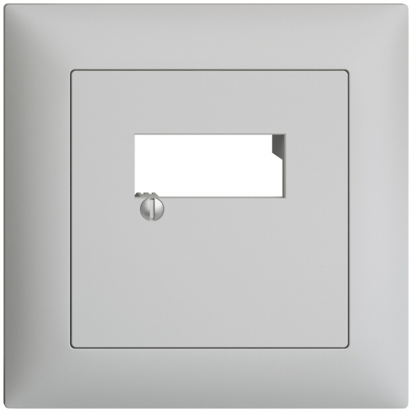 Kit frontale INC EDIZIOdue grigio chiaro 88×88mm 2×RJ45 