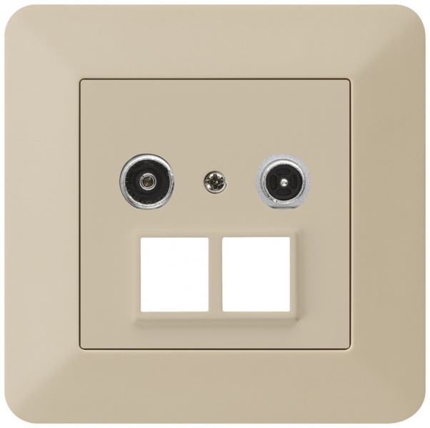 Prise multimédia ENC kallysto.trend R/TV 23dB 2GHz beige 