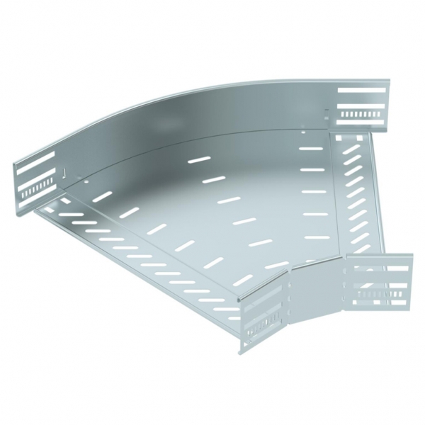 Coude BET RB 45° 85×400mm acier zingué en continu 