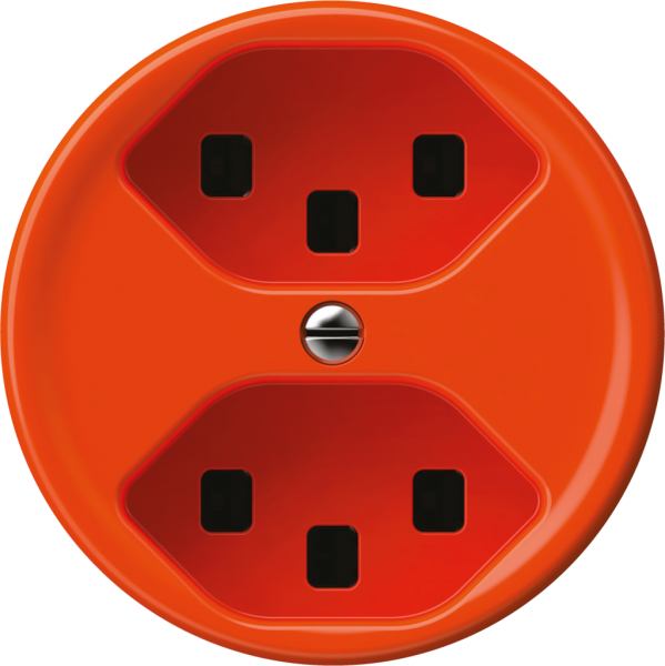 Presa origin 2×tipo 23 16A 230V 60×60mm arancione 