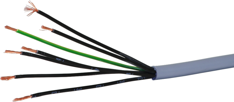 Cavo di comando LiYY 7×1mm² numerato grigio Una lunghezza