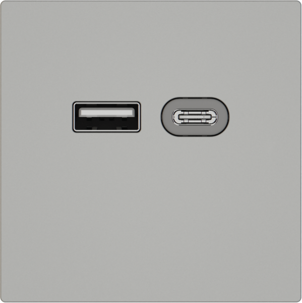Prise de charge USB EDIZIO.liv SNAPFIX® 230VAC 18W 1×USB A 1×USB C grc 