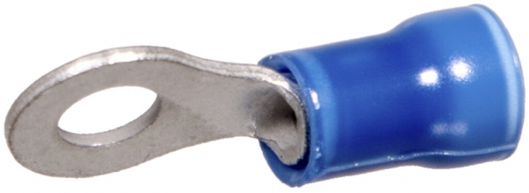 Cosse à sertir PLASTI-GRIP annulaire M4 2.5mm² PA bl 