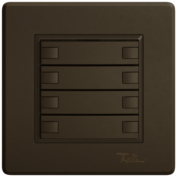 Pulsante KNX RGB INC EDIZIO.liv SNAPFIX® sensore temp.s.LED 4× com.2T ma 