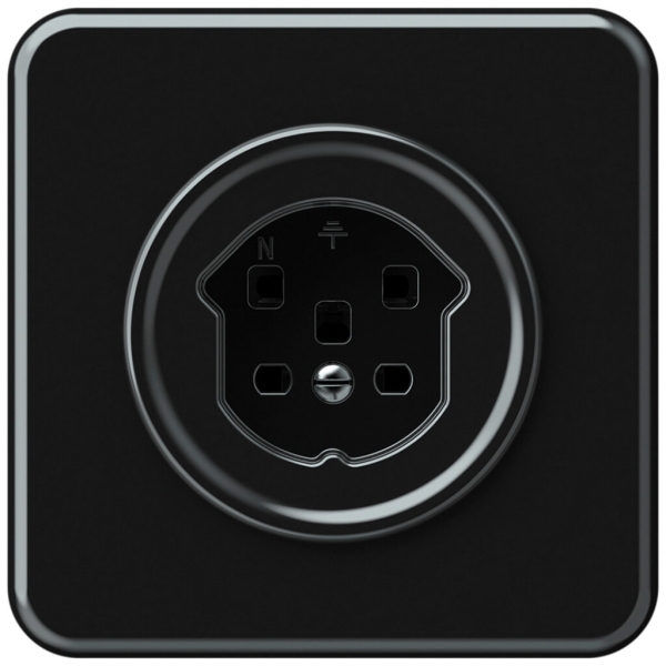 Prise ENC origin 1×type 25 16A 230V 92×92mm noir 