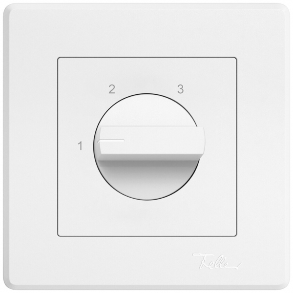UP-Drehschalter EDIZIO.liv getr.Kont.2P 1-2-3 T=60mm ws 