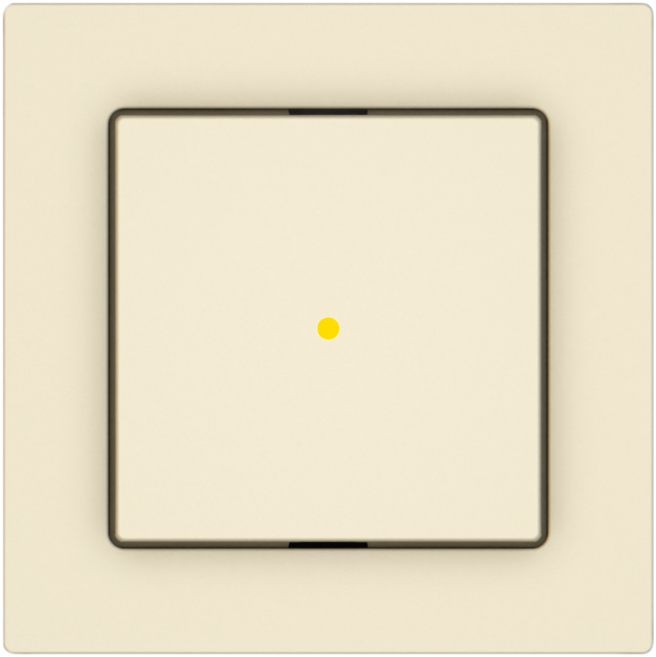 Contact à poussoir EDIZIO.liv SNAPFIX® ARK/1P éclairage frontal jaune cr 