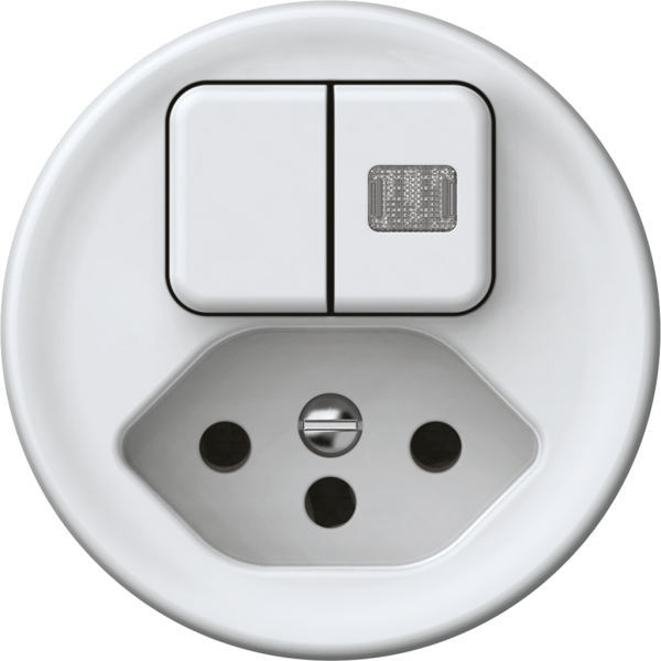 Kombination origin Sch 3+3 + 1×Typ 13 1×beleuchtet weiss 