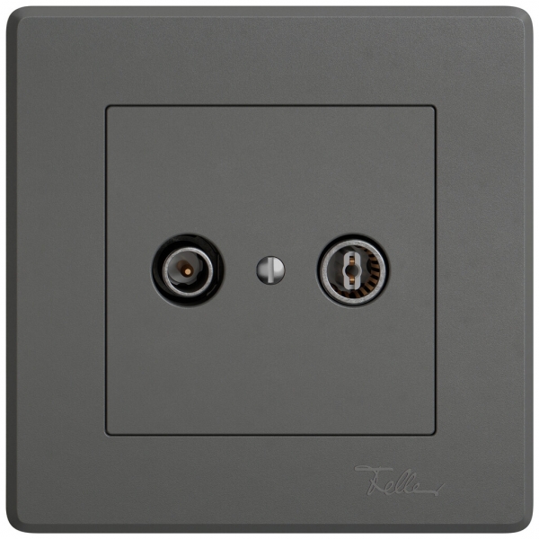 Prise antenne ENC TV-R EDIZIO.liv SNAPFIX® prise de passage 15dB grf 