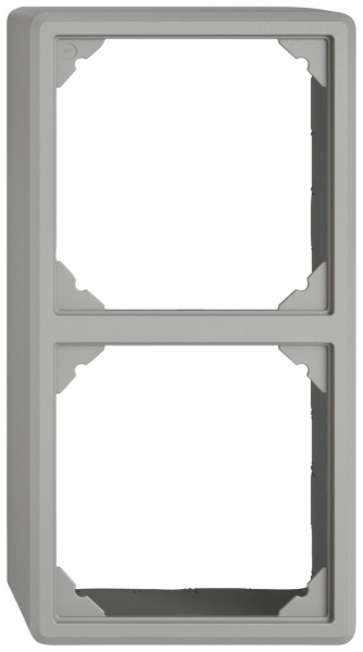 Capot AP EDIZIO.liv SNAPFIX® pour 2 appareils GX.54.A gris clair 