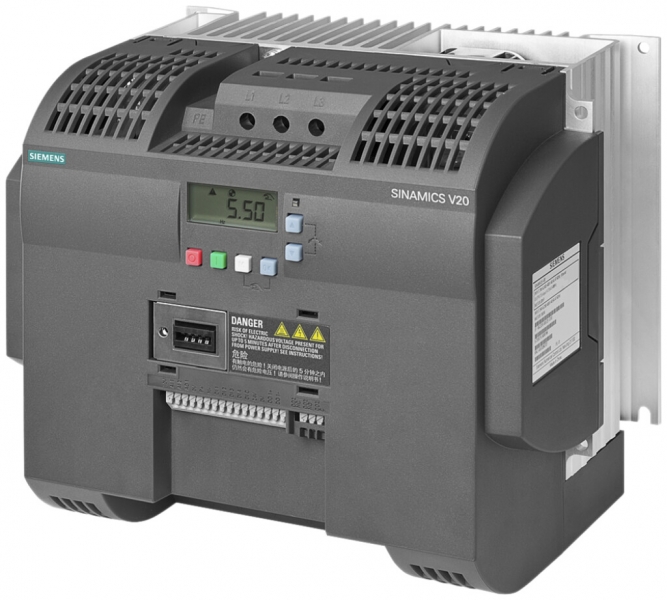 Convertisseur de fréquence Siemens SINAMICS V20 7.5kW 3AC non-filtré Modbus 