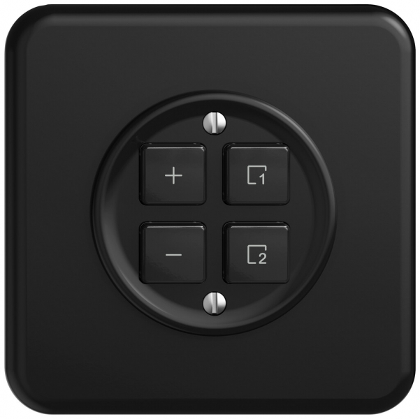 Station sec.variateur ENC STANDARDdue Wiser SNAPFIX® 1 scène 4 touches WLAN no 