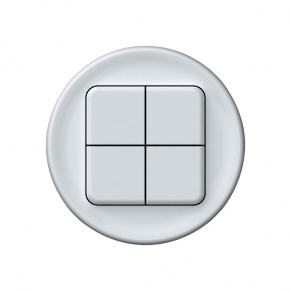 Kit frontale origin copertura per pulsante KNX 4× bianco 