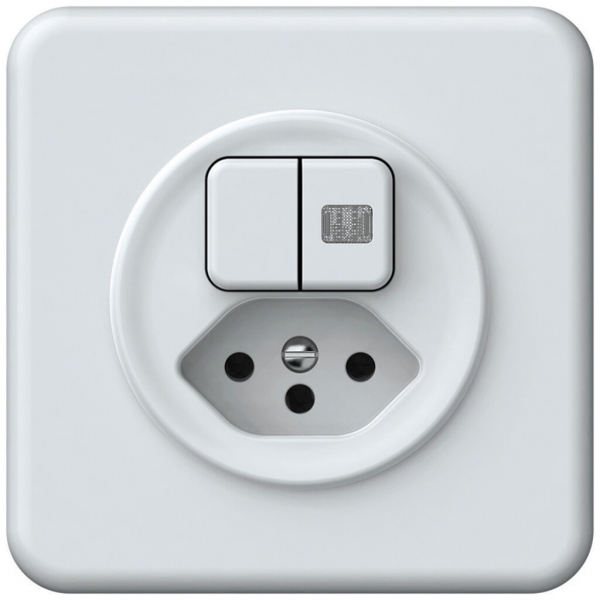 Combinazione INC origin sch 3+3 + 1×tipo 13 92×92mm 1×luminoso bianco 