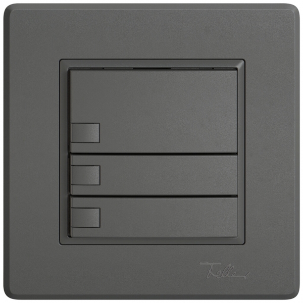 Pulsante KNX RGB INC EDIZIO.liv SNAPFIX® sensore temp.s.LED 3× com.1T grs 