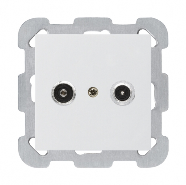Prise antenne ENC kallysto R/TV montage B 23dB 2GHz blanc 