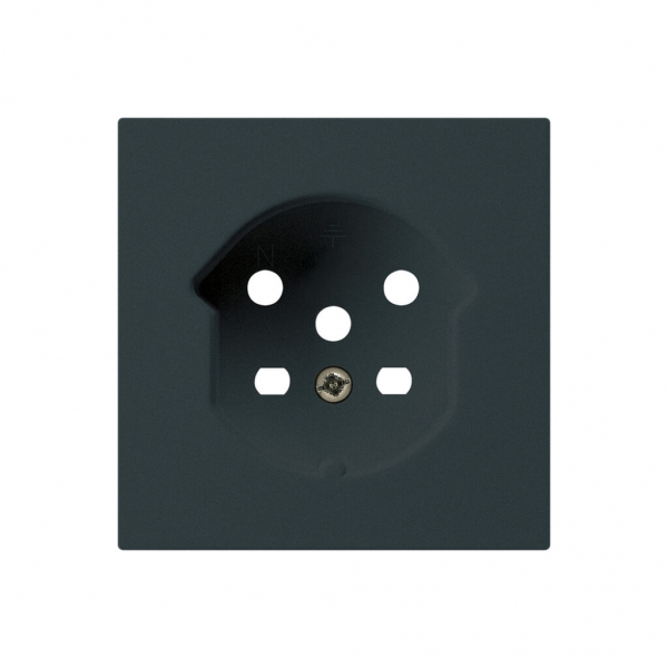 Kit frontal HA kallysto pour prise type 15 avec bornes enfichables noir 