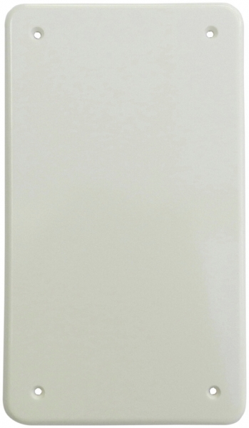Placca di copertura INC 2×II 4fori di fissaggio bianco 
