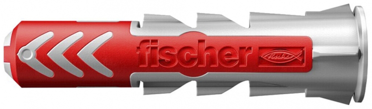 Tampon universel fischer DuoPower 12×60mm nylon gris/rouge 