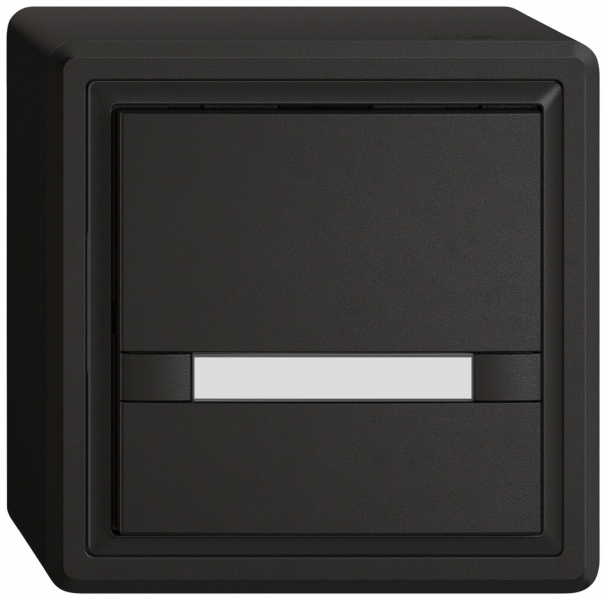 Pulsante KNX RGB AP EDIZIO.liv SNAPFIX® sensore temp.s.LED targ.1× com.2T ne 