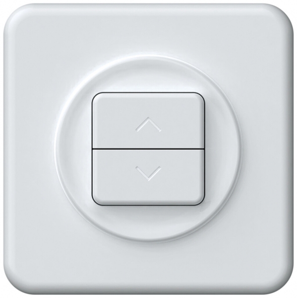 Pulsante tapparelle INC origin 1P 2×tasti 92×92mm bianco 