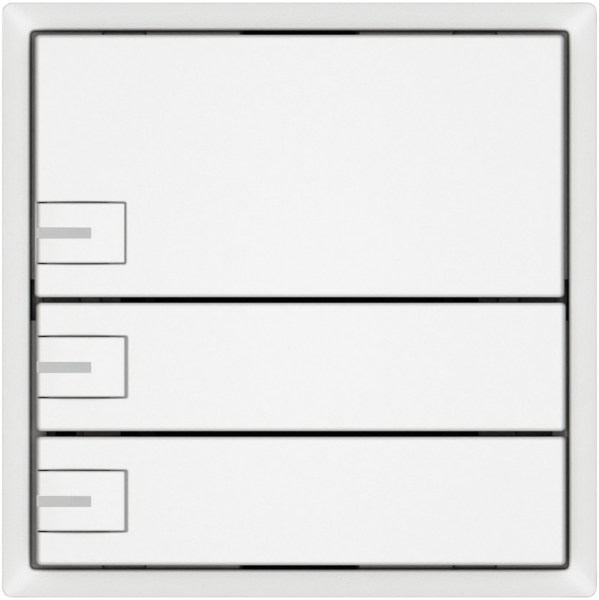 Pulsante KNX RGB EDIZIO.liv SNAPFIX® sensore temp.RGB-LED 3× com.1T bi 