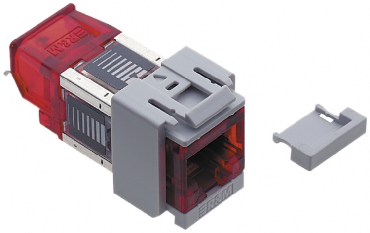 Module de raccordement cat.6a 1RJ45/u avec Snap In 