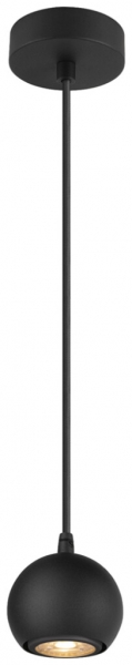 Lampada sospesa SLV LIGHT EYE 90 GU10 1×6W REG Ø89mm nero 