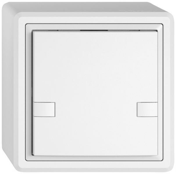 Pulsante universale AP EDIZIO.liv UNI SNAPFIX® 5…48V s.LED 1× com.2T bi 