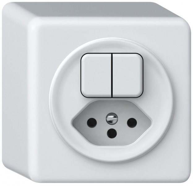 Combinazione AP origin sch 3+AR + 1×tipo 13 bianco 