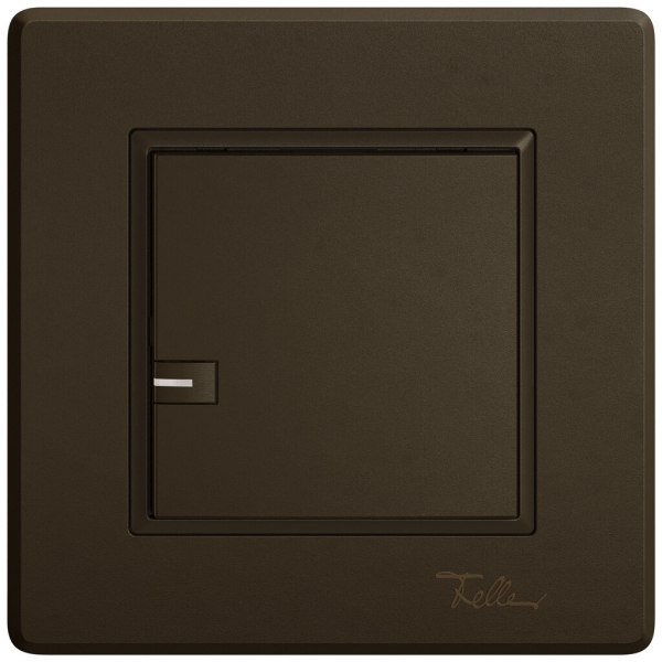 Poussoir KNX RGB ENC EDIZIO.liv SNAPFIX® capteur temp.RGB-LED 1× comm.1T br 