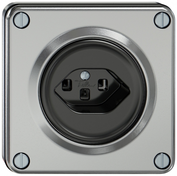 Prise ENC ELEMENT SNAPFIX® 1×type 23 16A 250V IP20 alu 