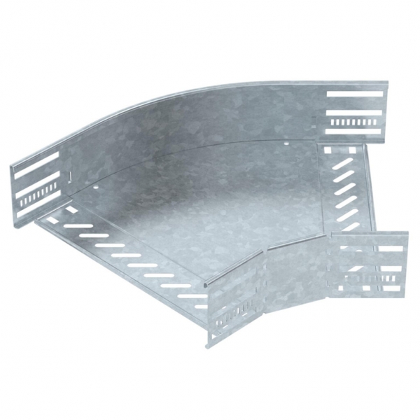 Coude BET RB 45° 85×300mm acier galvanisé à chaud 