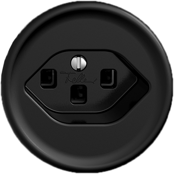 Prise ENC STANDARDdue T23 noir 