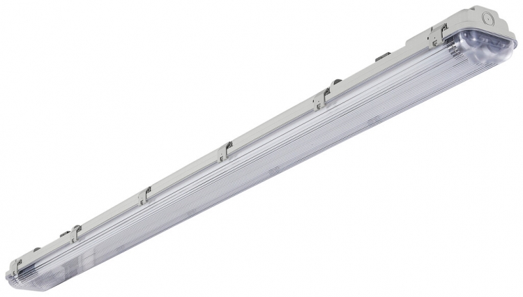 Feuchtraumleuchte Sylvania SYLPROOF G13 2×13W 3100lm 840 IP65 1280×99mm grau 