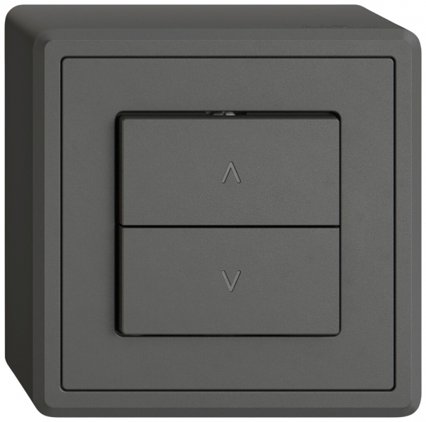 Interrupteur pour stores AP EDIZIO.liv SNAPFIX® 10A 250V 2 touches 1 canal grf 