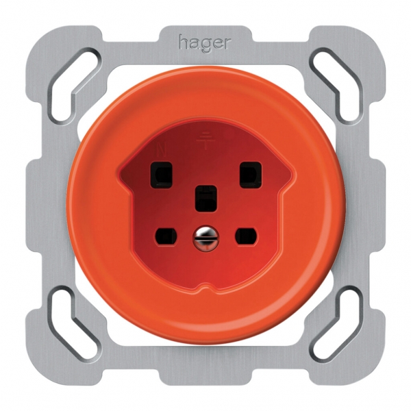 UP-Steckdose origin 1×Typ 25 16A 230V 77×77mm orange 