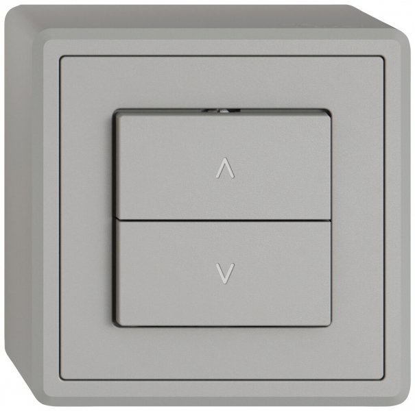 Interrupteur pour stores AP EDIZIO.liv SNAPFIX® 10A 250V 2 touches 1 canal grc 