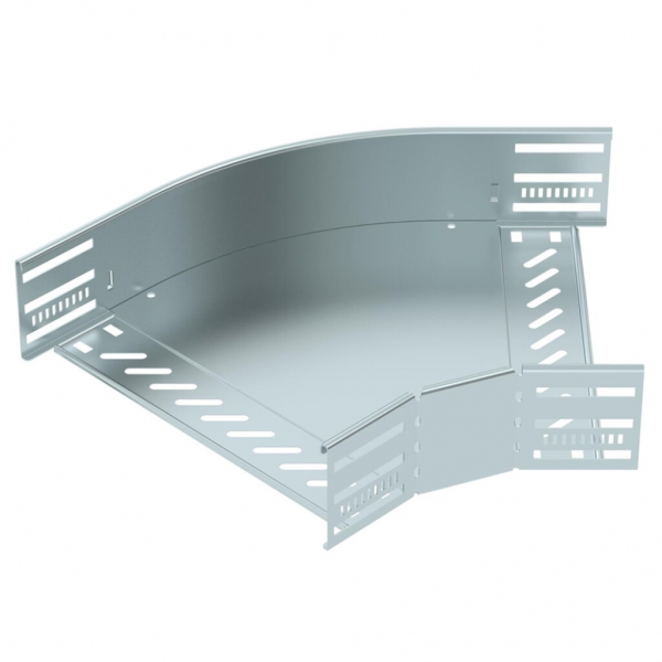 Coude BET RB 45° 85×300mm acier zingué en continu 