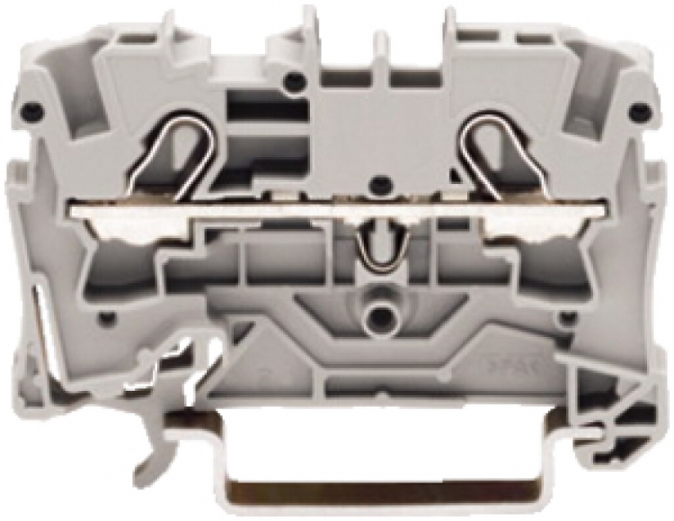 Morsetto di passaggio WAGO Top Job-S 4mm² 2L grigio serie 2004 