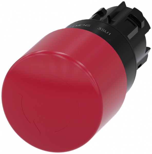 Pulsante Siemens SIRIUS ACT ISO sblocco ruotando Ø30mm rosso plastica 