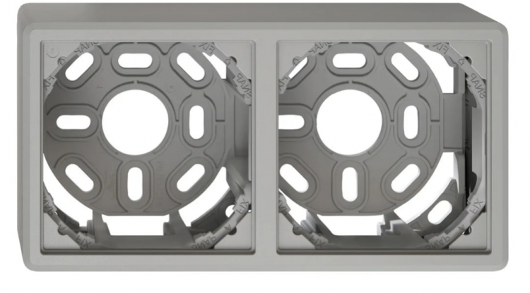 En-tête AP EDIZIO.liv SNAPFIX® 1×2 pour combinaisons au choix gris clair 