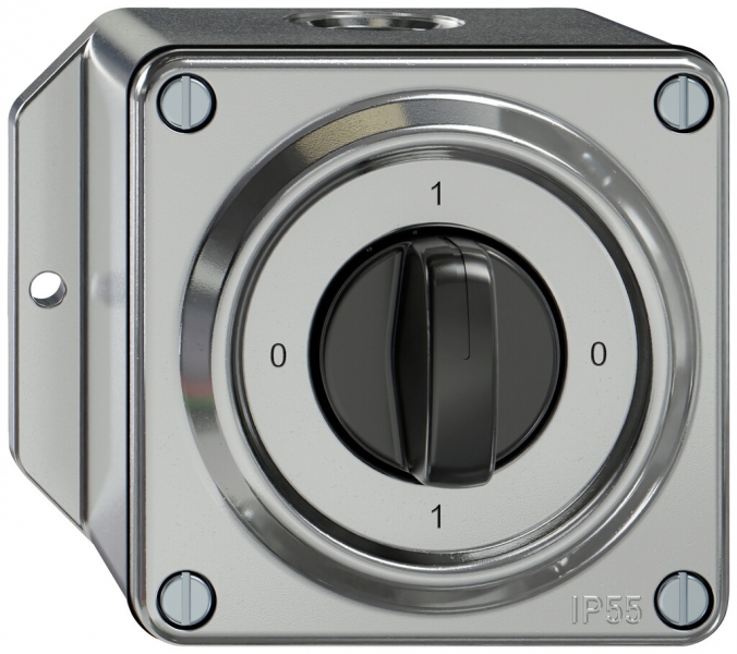 Interruttore rotativo AP ELEMENT SNAPFIX® 1P 16A 400V 0-1-0-1 all 