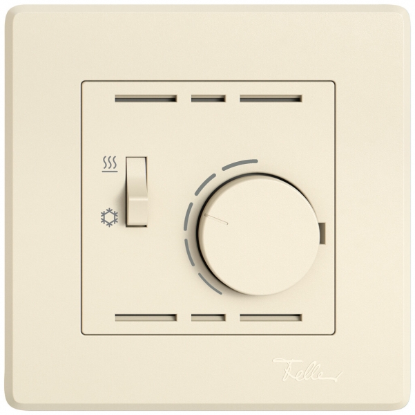 Termostato ambiente INC EDIZIO.liv SNAPFIX® inter.risca./refrig.230VAC 50Hz cr 