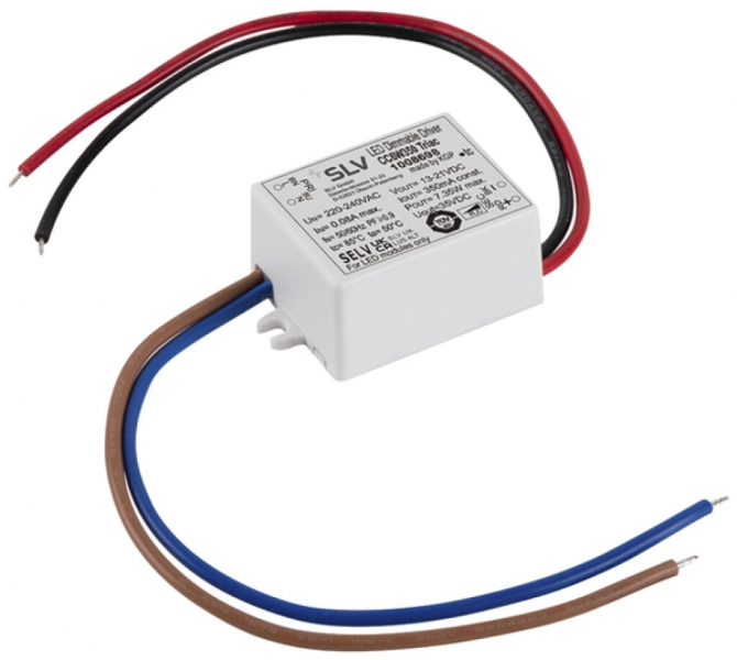 Alimentation LED SLV 2.8…4.55W 8…13V 350mA VAR 48.2×30×20mm 