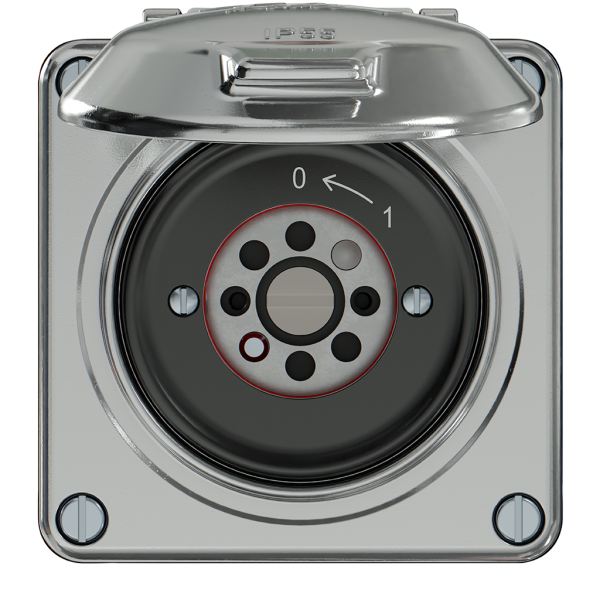 Contatto rotativo ELEMENT SNAPFIX® 1P 1C 16A 400V 0<-1 87×91×73mm all 